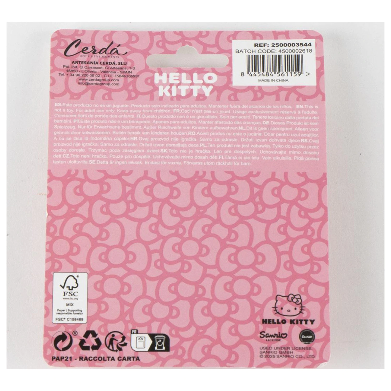 Hello Kitty Pink Oglinda 3D de machiaj poza produsului