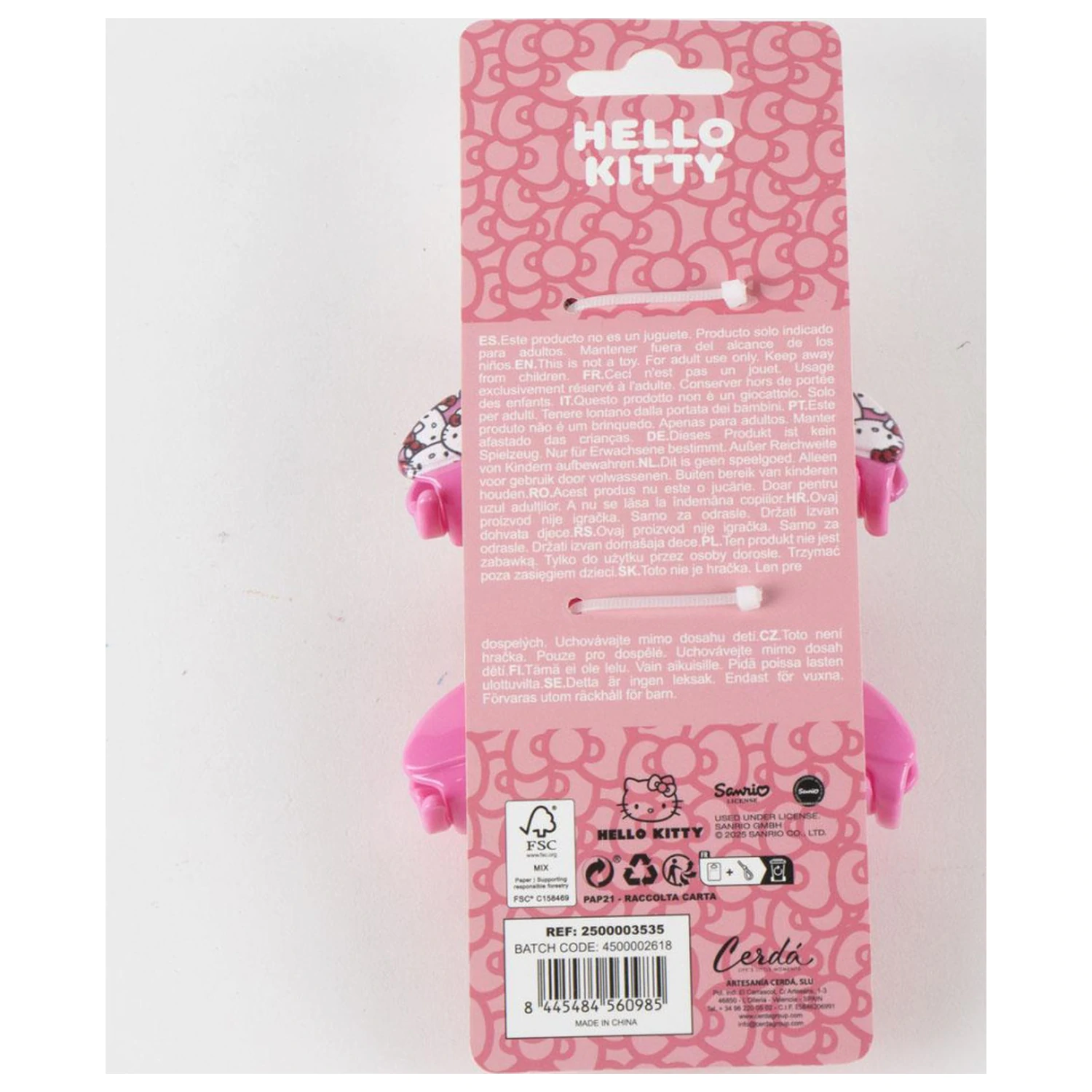 Hello Kitty Pink Hair Clip Set, 2 bucati poza produsului
