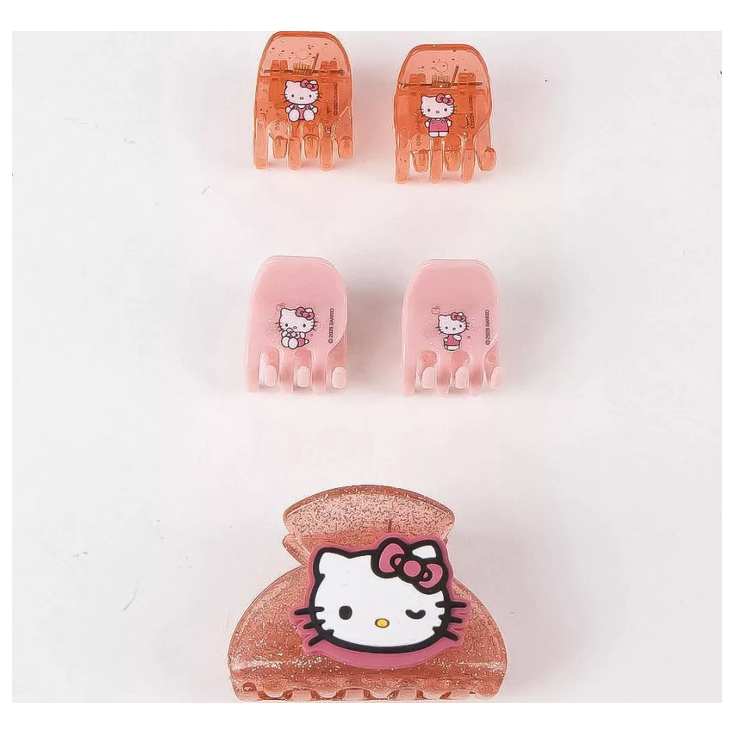 Hello Kitty Pink Hair Clip Set, set 5 piese poza produsului