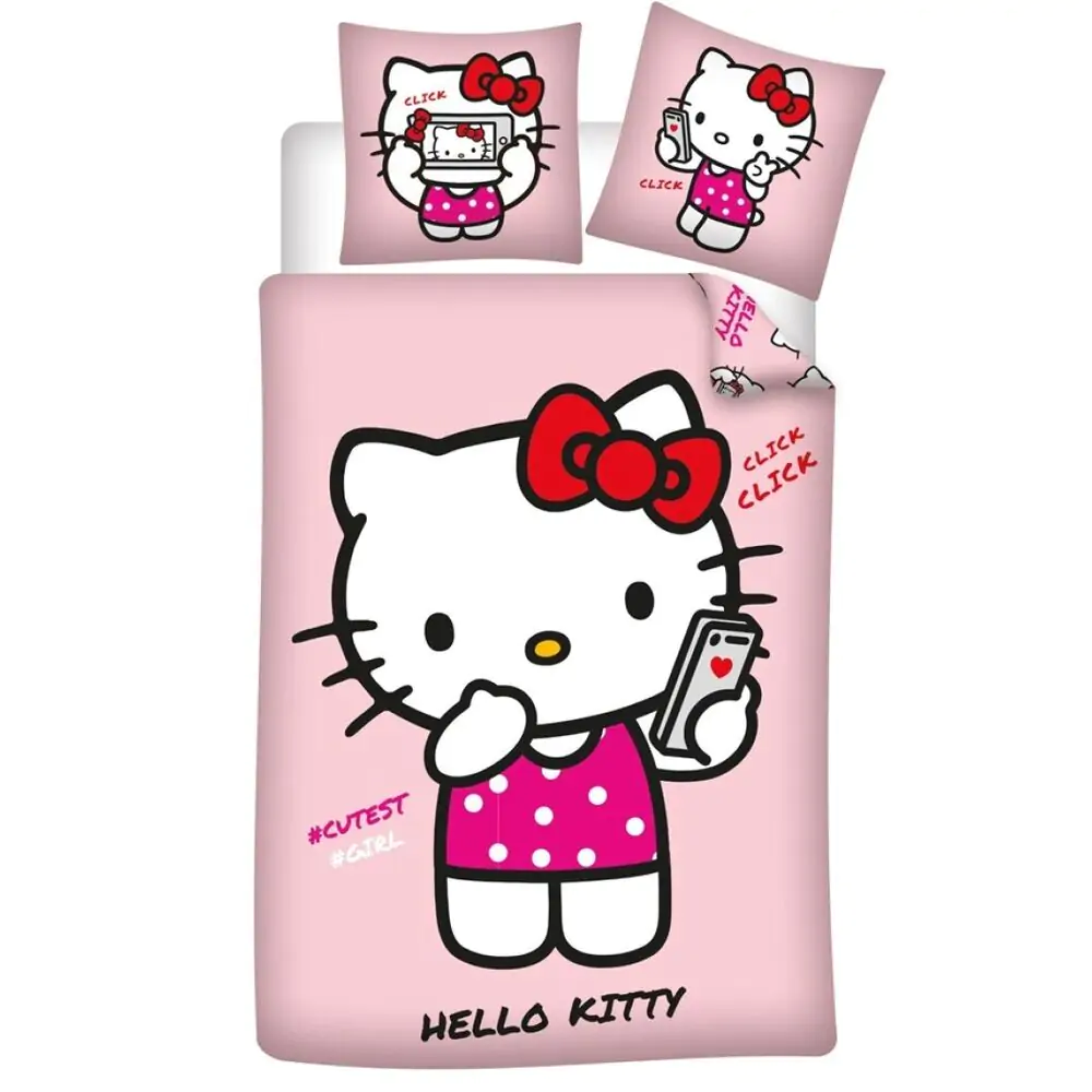 Hello Kitty husa pilota din policoton pentru pat 90cm poza produsului