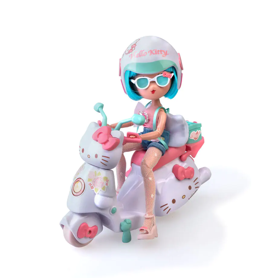 Hello Kitty Trotinet Roz Drăguț Manga doll poza produsului