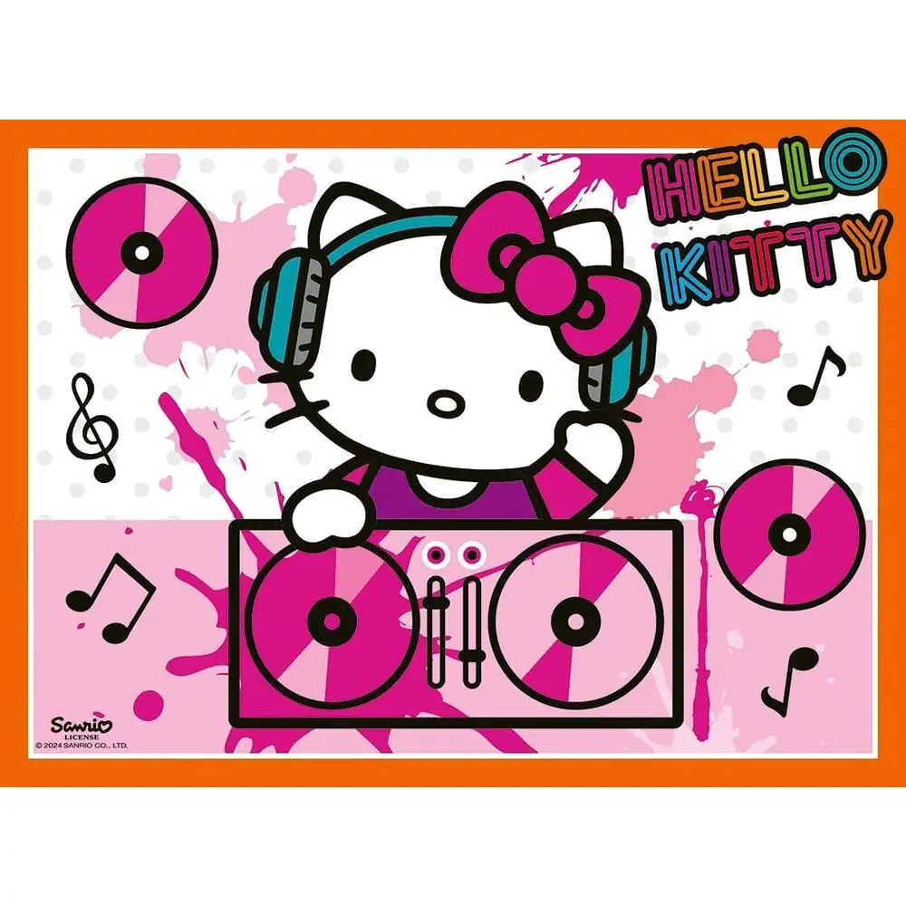 Hello Kitty puzzle 12-16-20-24 piese poza produsului