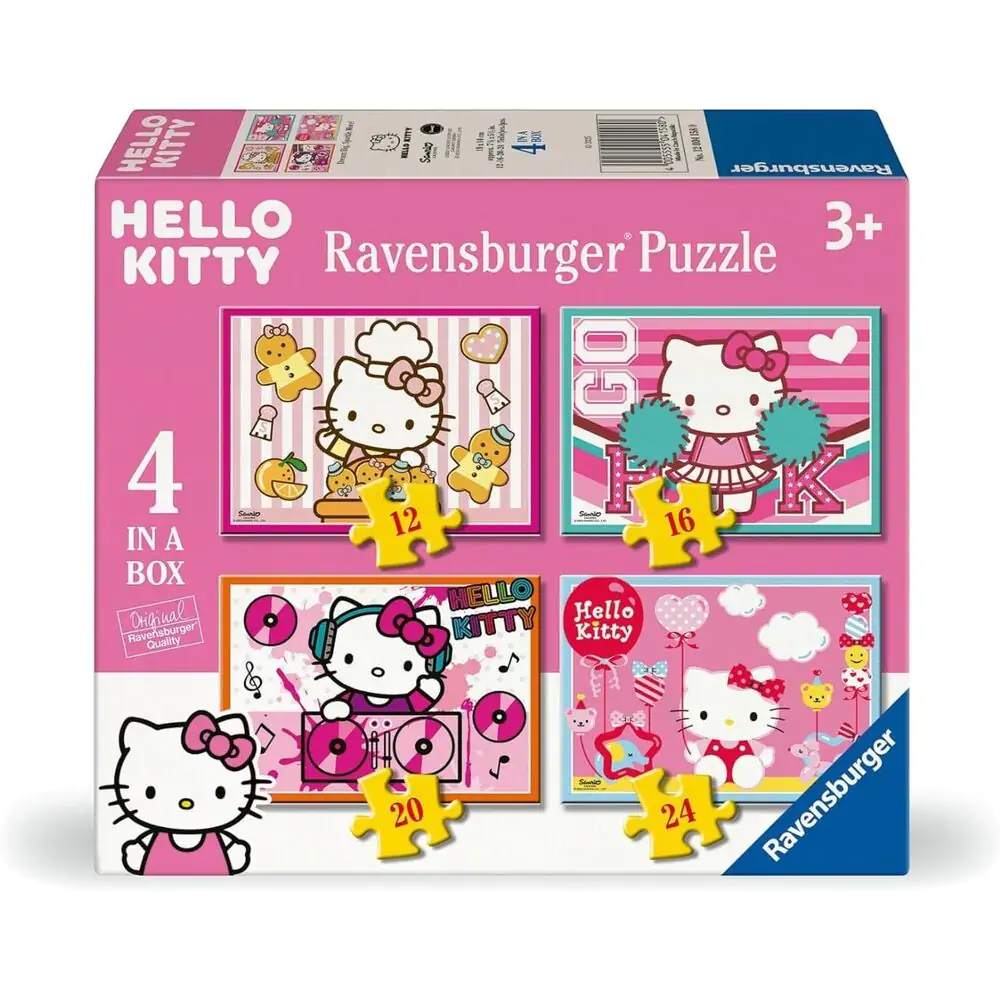 Hello Kitty puzzle 12-16-20-24 piese poza produsului