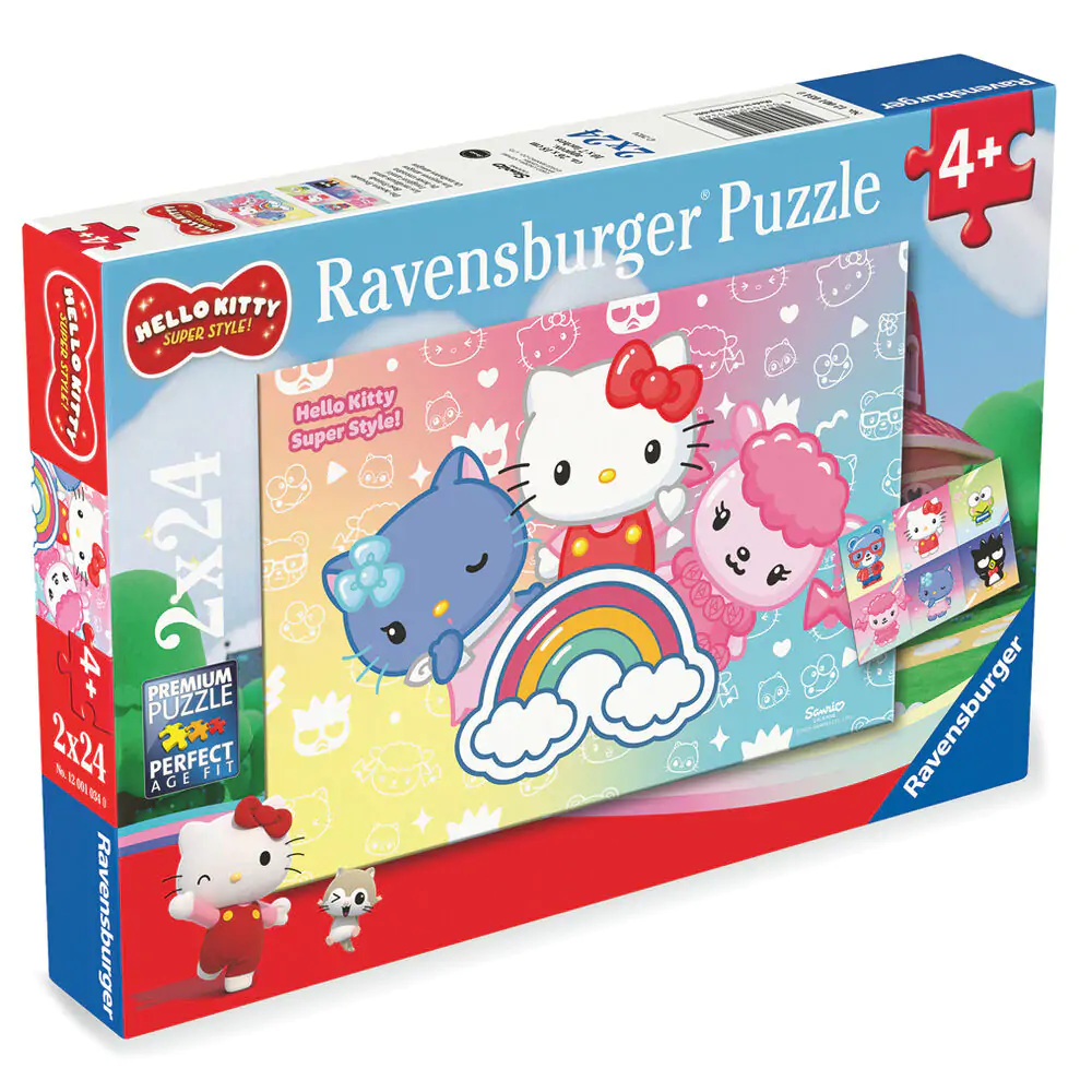Hello Kitty puzzle 2x24 piese poza produsului