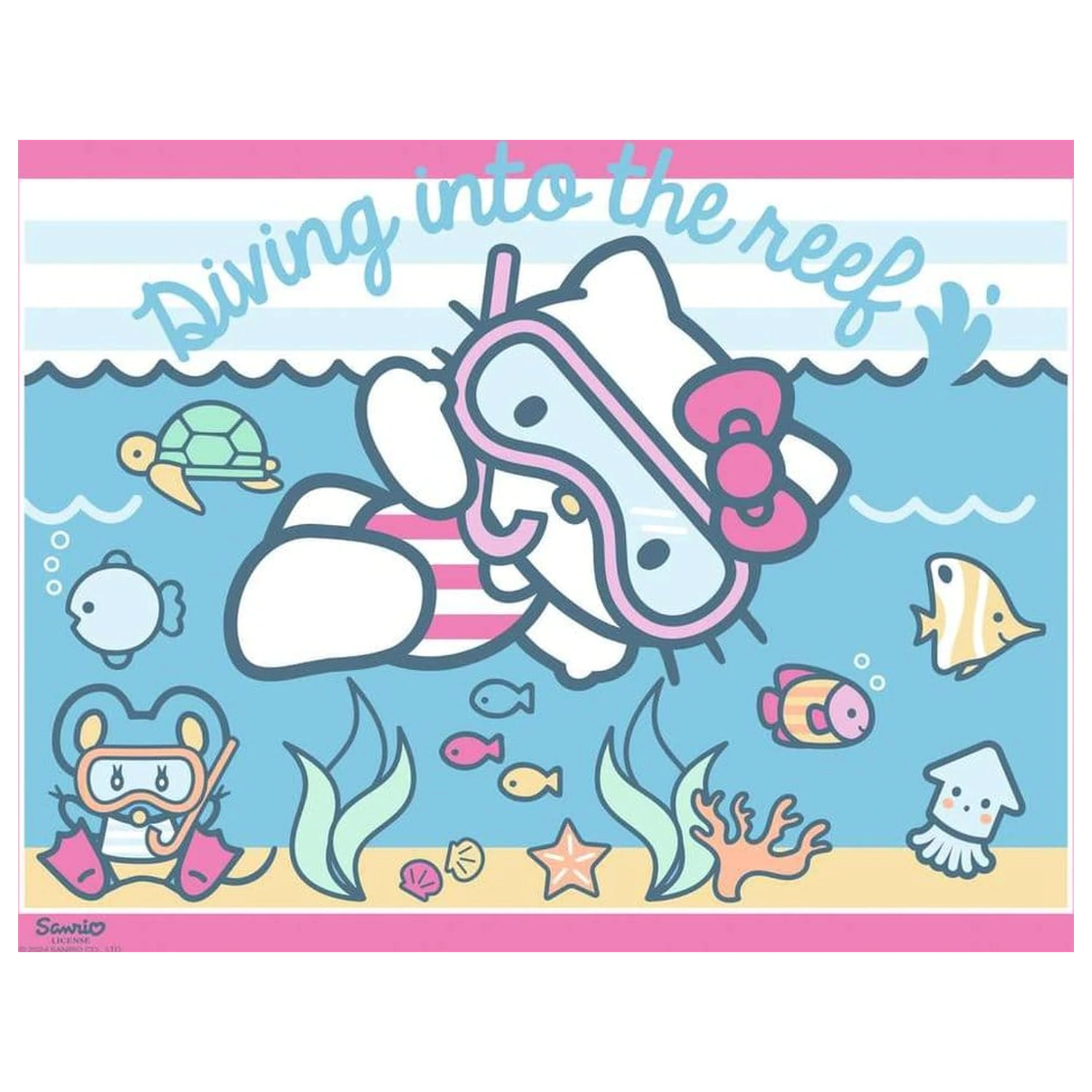 Hello Kitty Puzzle Pachet de 4 Let's Go, Hello Kitty! (4x100 piese) poza produsului