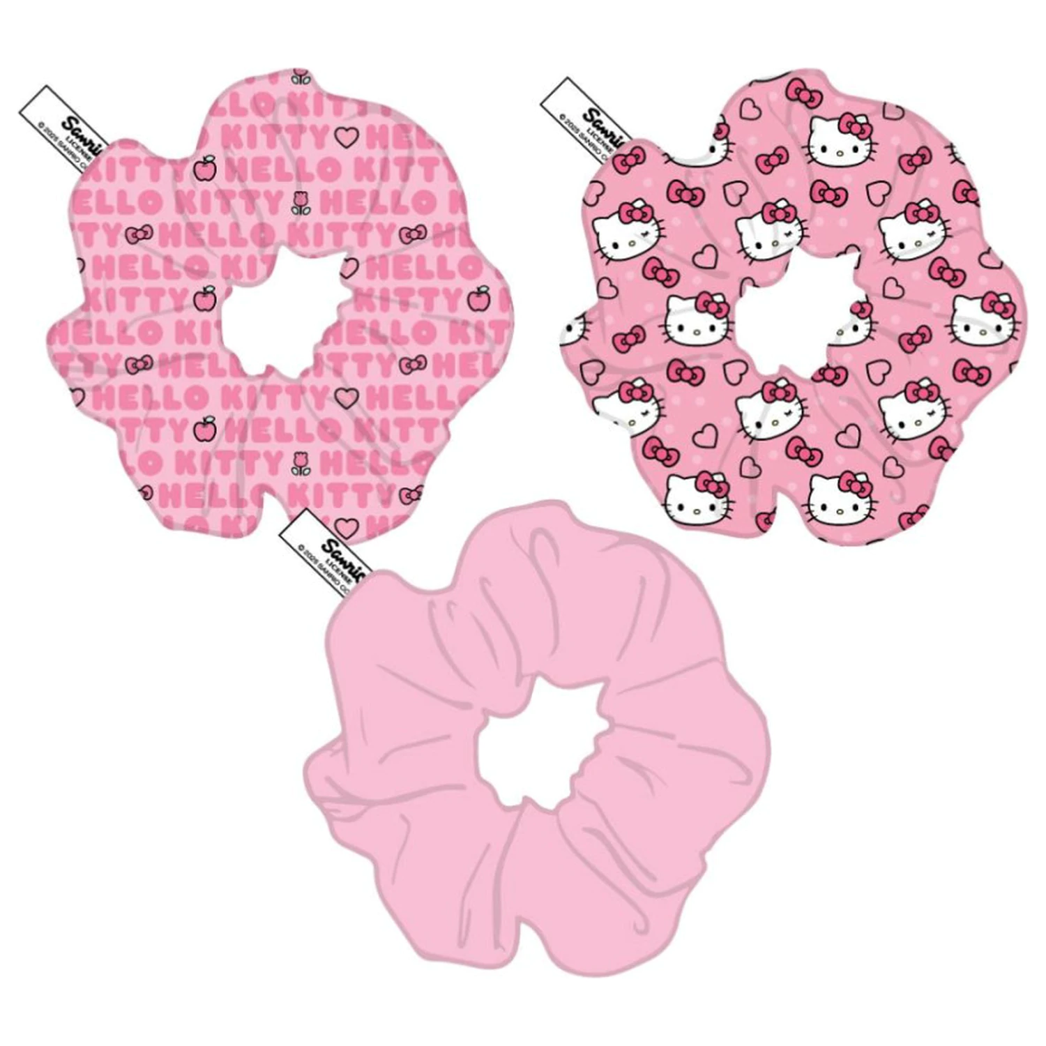 Hello Kitty Scrunchie Set 3 piese pentru păr poza produsului
