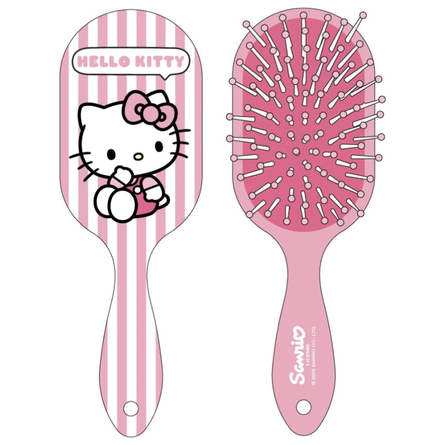 Perie de par, pieptene Hello Kitty Stripes 20 cm poza produsului