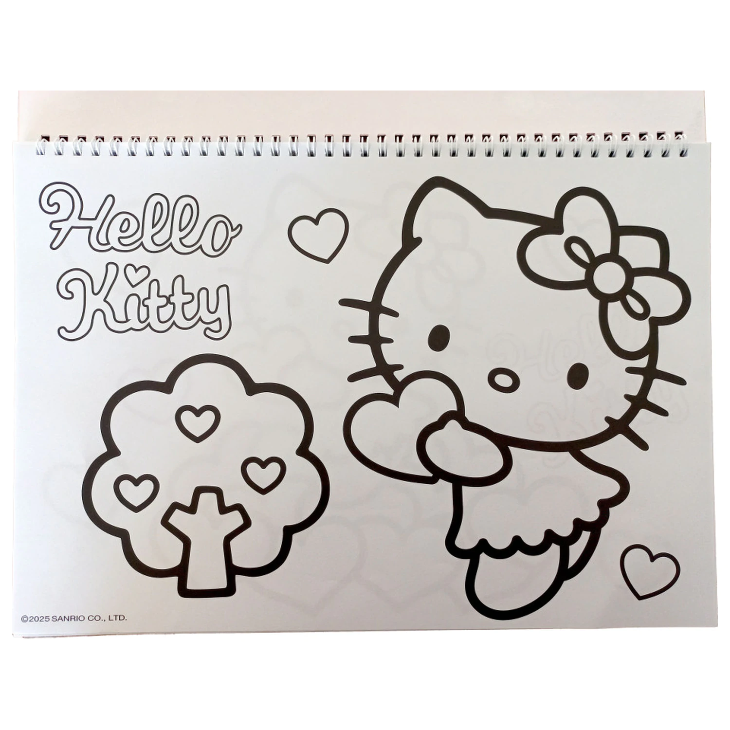 Hello Kitty Sweetheart A4 Spiral Sketchbook 40 file cu stickere poza produsului