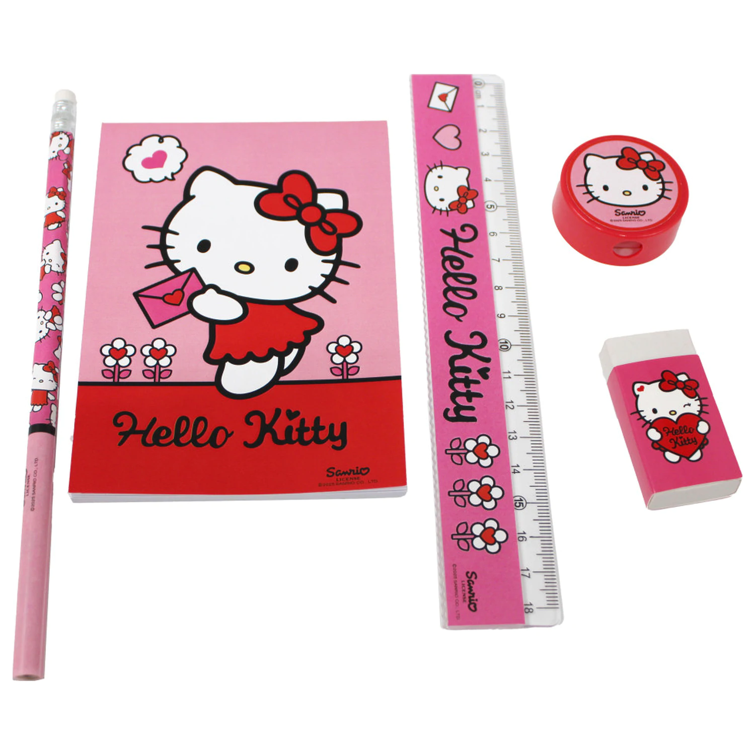 Hello Kitty Sweetheart Set de papetărie 5 bucăți poza produsului