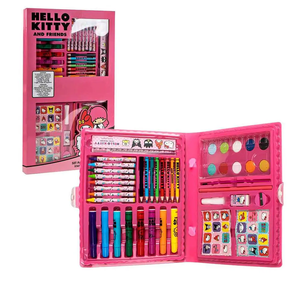 Hello Kitty set de papetărie pentru colorat poza produsului