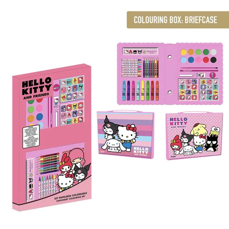 Hello Kitty set de papetărie pentru colorat poza produsului