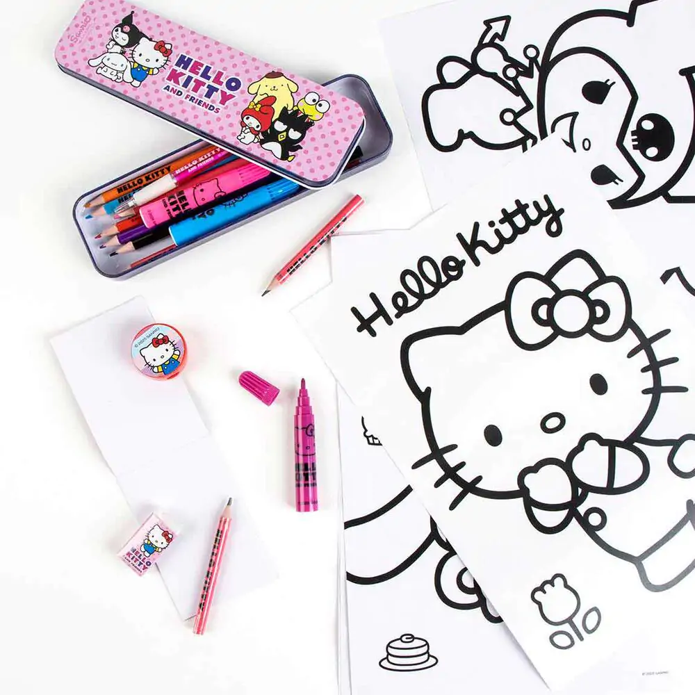 Hello Kitty set de papetărie de colorat poza produsului