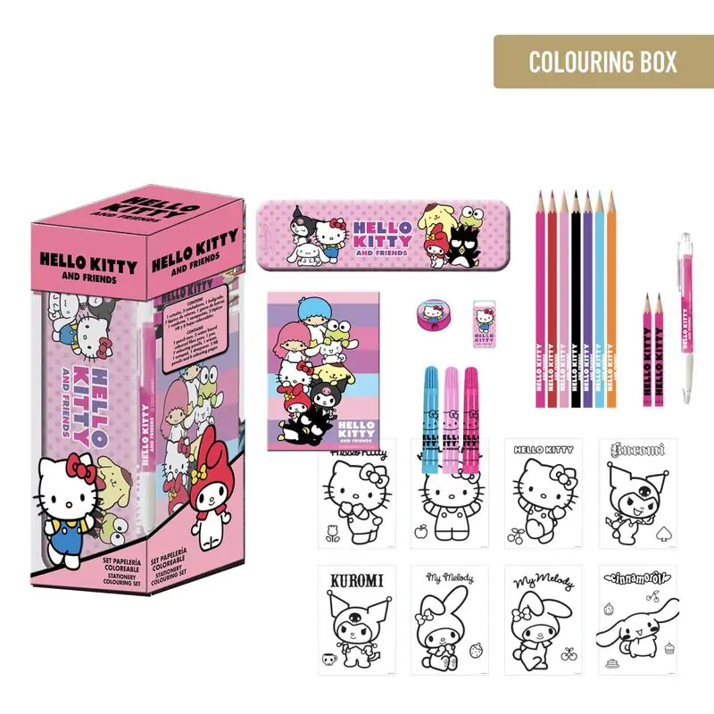 Hello Kitty set de papetărie de colorat poza produsului