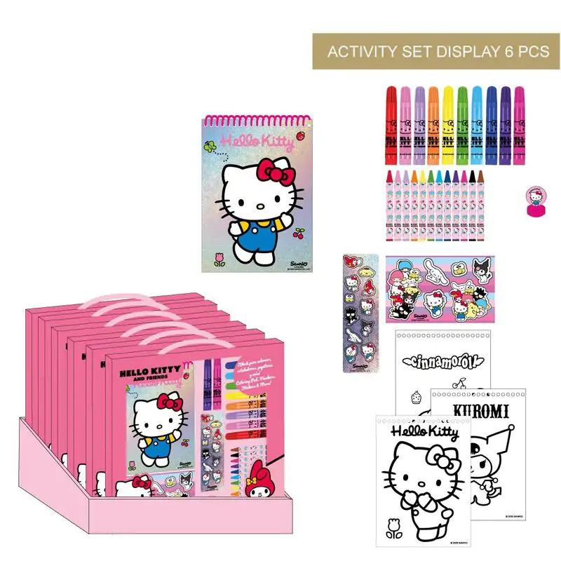 Hello Kitty set de papetărie de colorat poza produsului