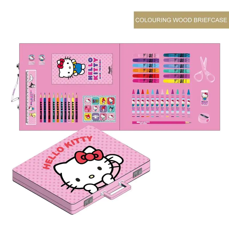 Hello Kitty set de papetărie de colorat case poza produsului