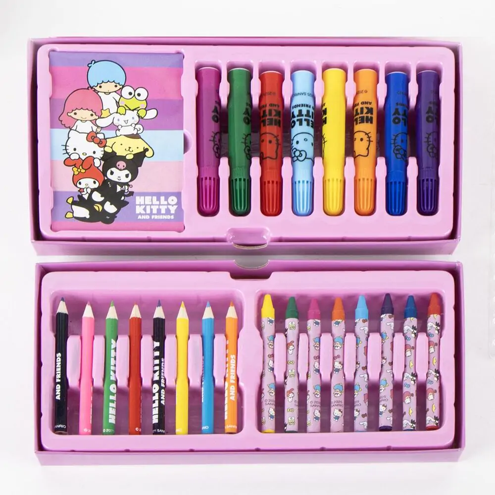 Hello Kitty trusă de colorat stationery case poza produsului