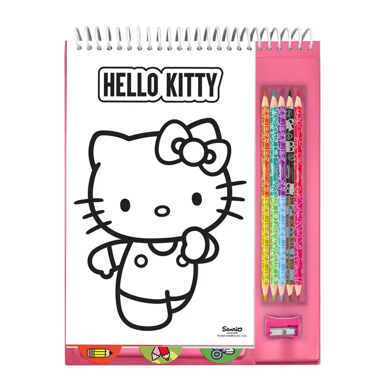 Hello Kitty set de colorat creioane poza produsului