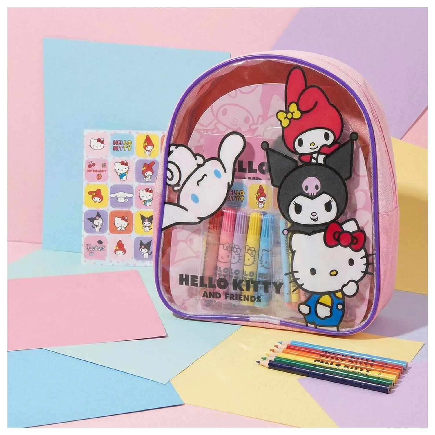 Hello Kitty rucsac set papetărie poza produsului