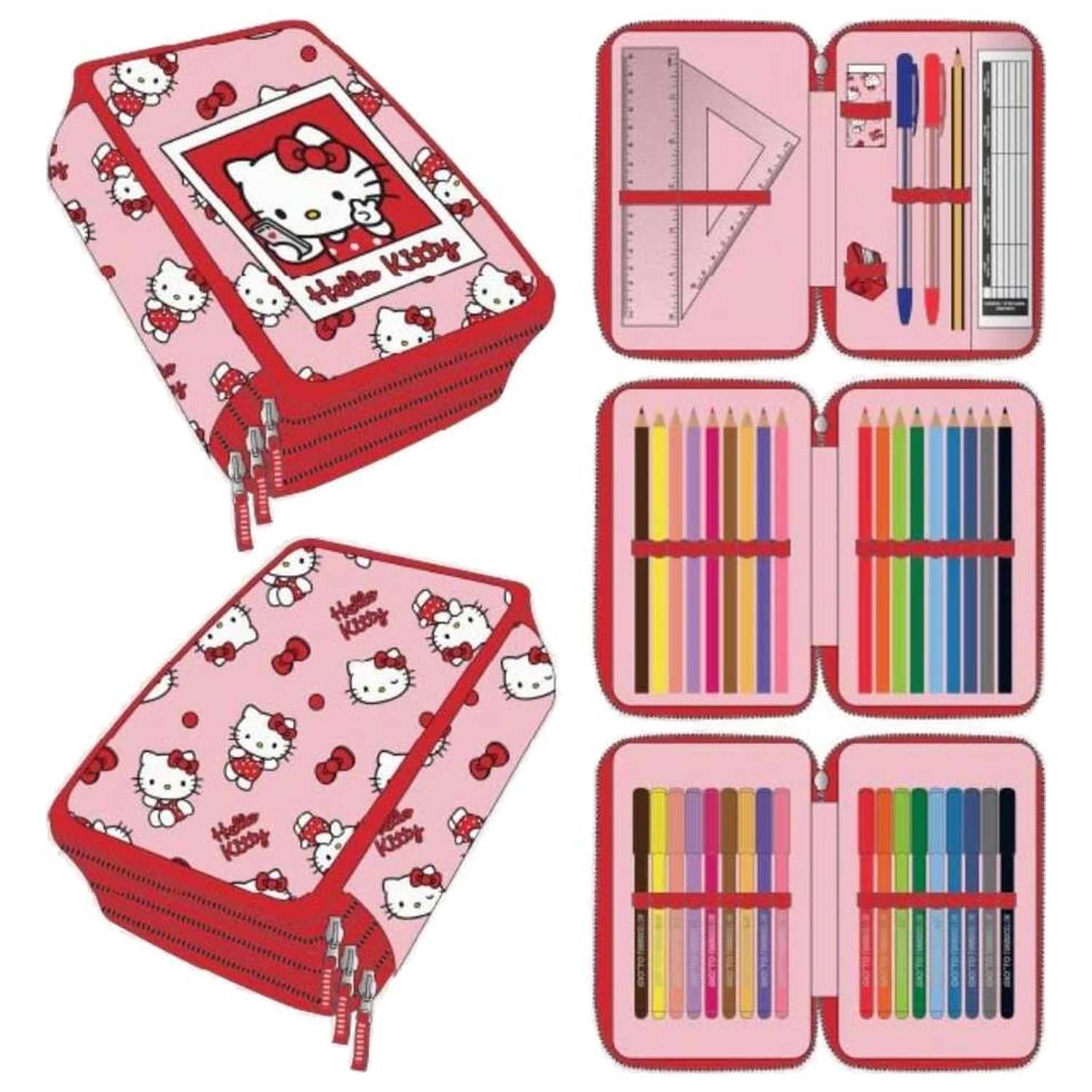 Penar triplu Hello Kitty poza produsului