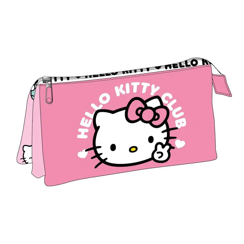 Hello Kitty etui triplu pentru creioane poza produsului