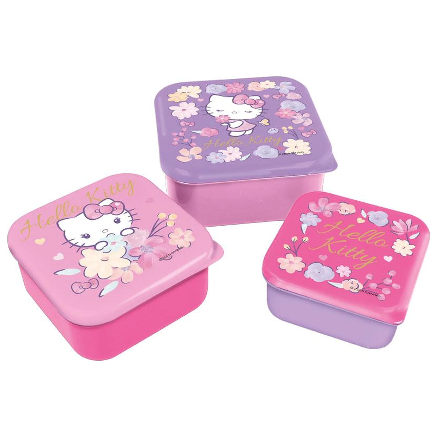 Hello Kitty Snack Boxes 3 bucăți poza produsului
