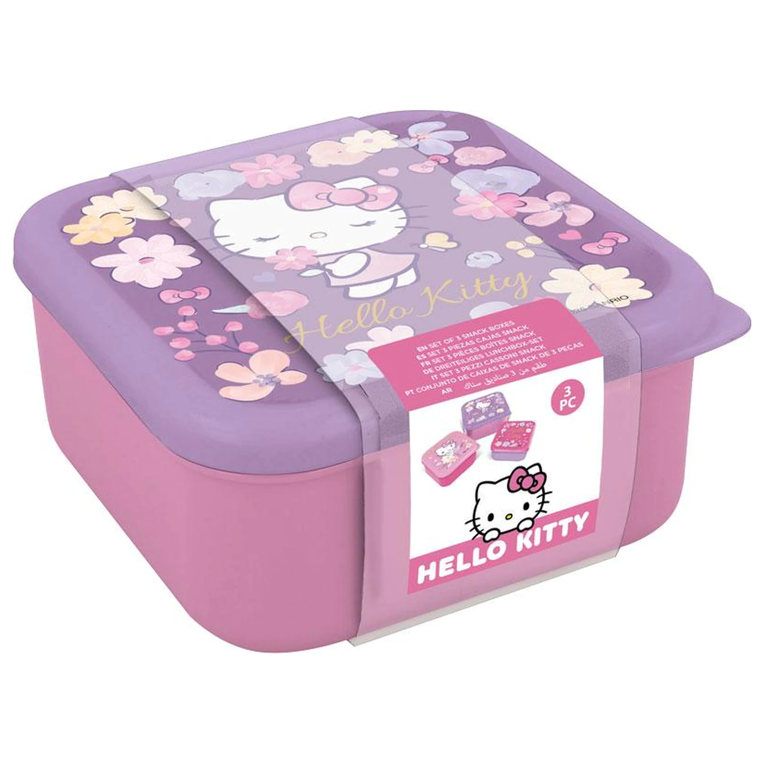 Hello Kitty Snack Boxes 3 bucăți poza produsului