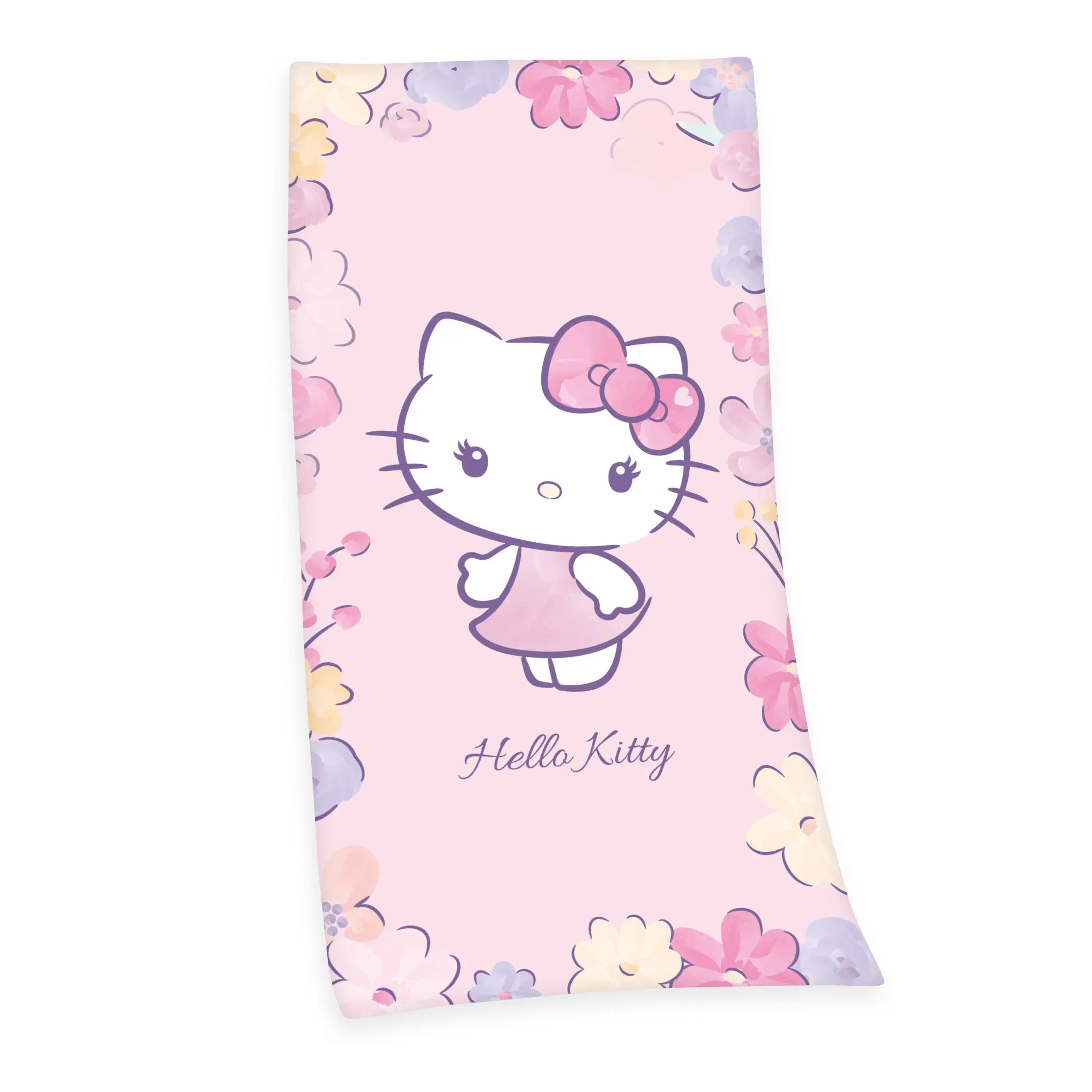 Prosop Hello Kitty de velur Hello Kitty 75 x 150 cm poza produsului