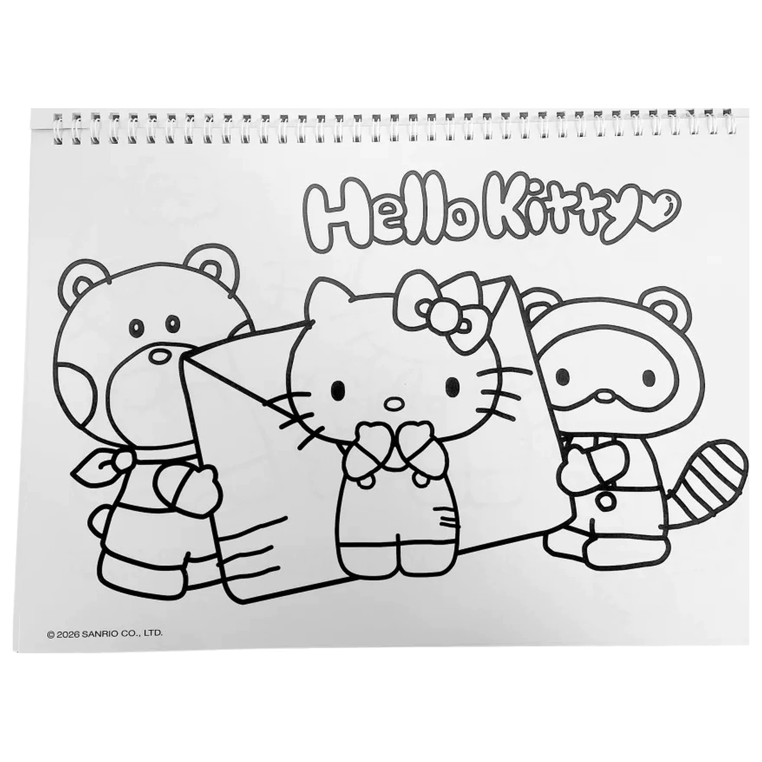 Hello Kitty World A/4 spiral sketchpad 40 coli cu stickere poza produsului