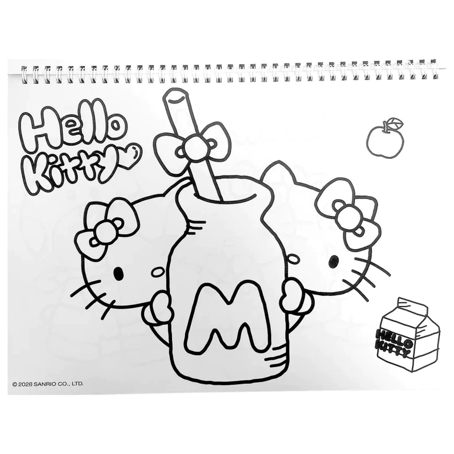 Hello Kitty World A/4 spiral sketchpad 40 coli cu stickere poza produsului