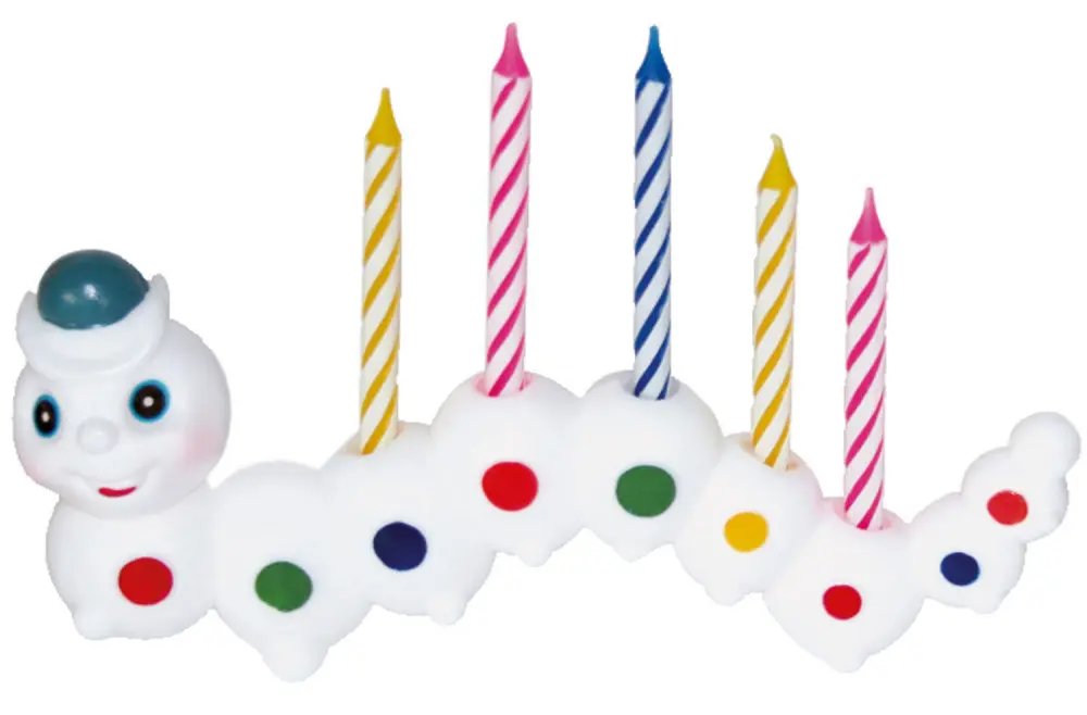 Caterpillar Colorful Candle Set 9 bucăți poza produsului