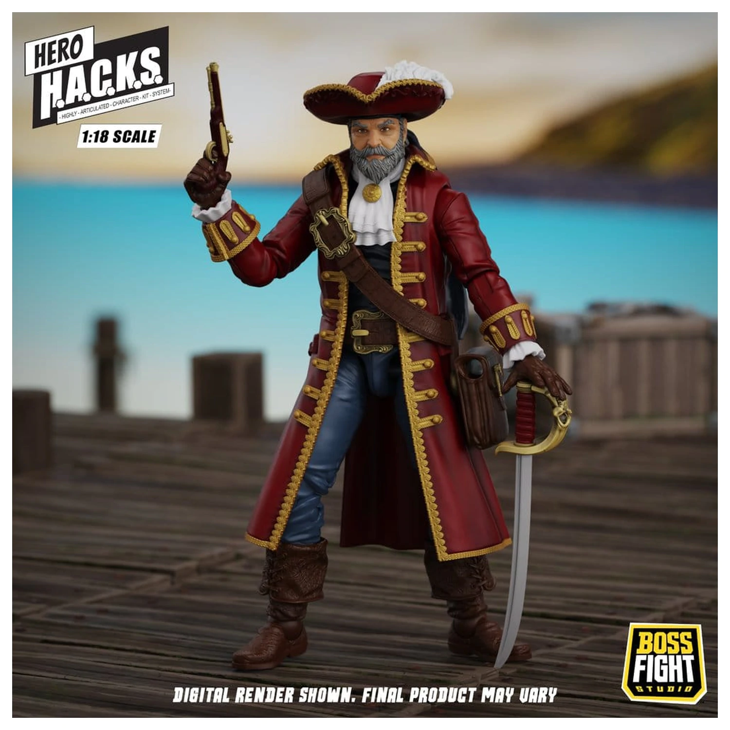 Hero H.A.C.K.S. Core Figurina de actiune 1/18 Heroes and Villains Wave 1 John Bradford: Captain of the Temporal Voyager poza produsului