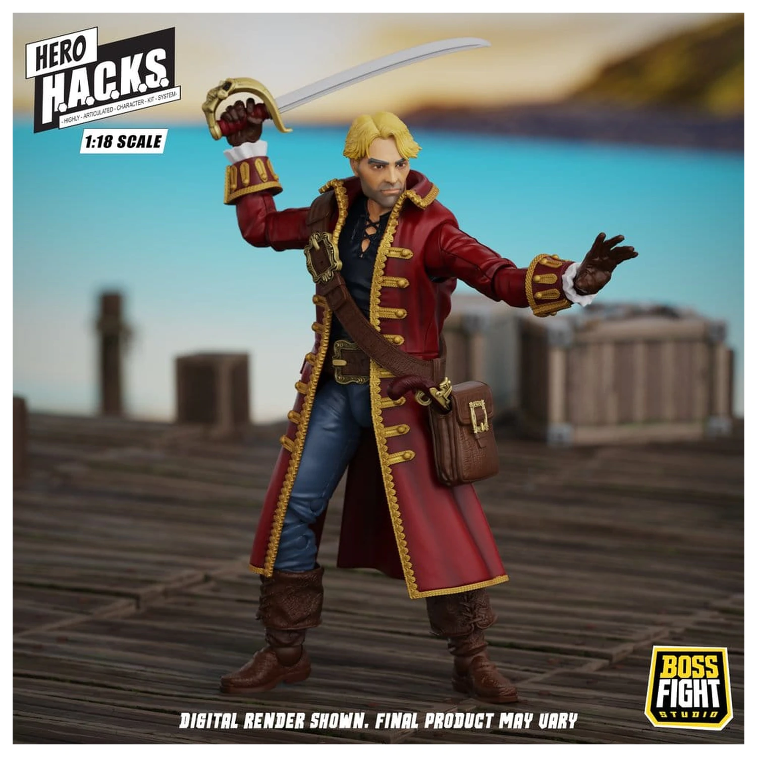 Hero H.A.C.K.S. Core Figurina de actiune 1/18 Heroes and Villains Wave 1 John Bradford: Captain of the Temporal Voyager poza produsului