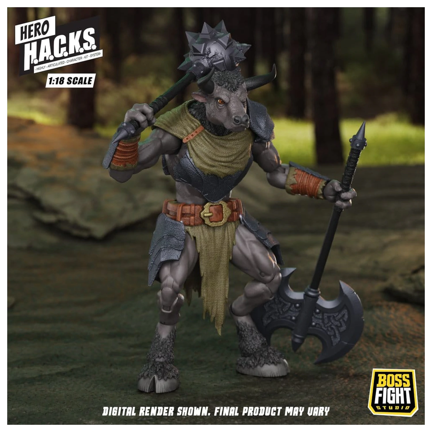 Hero H.A.C.K.S. Figurina de actiune Core 1/18 Heroes and Villains Wave 1 Minos Auroxos: Labyrinthian Warrior poza produsului