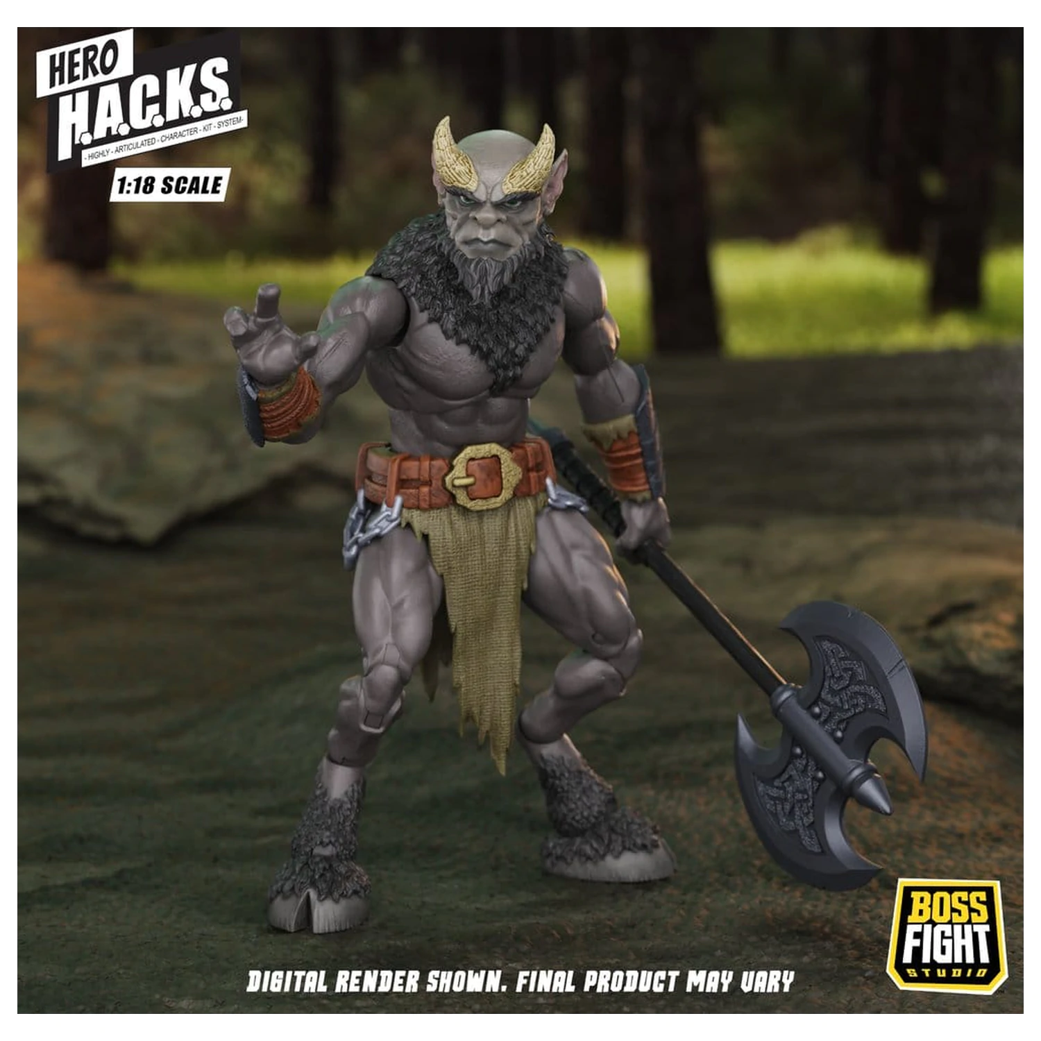 Hero H.A.C.K.S. Figurina de actiune Core 1/18 Heroes and Villains Wave 1 Minos Auroxos: Labyrinthian Warrior poza produsului