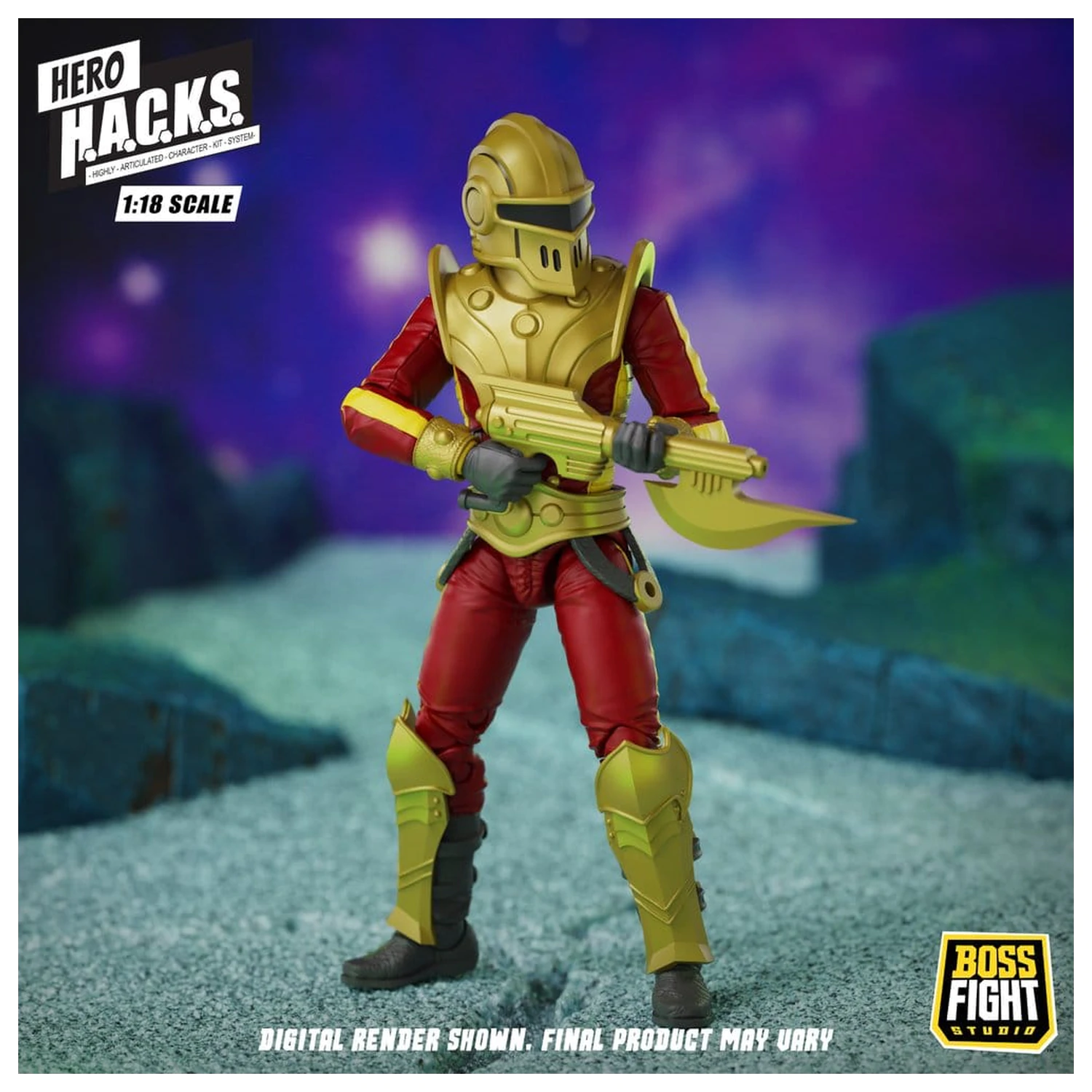 Hero H.A.C.K.S. figurina de actiune Core 1/18 Heroes and Villains Wave 1 Stellar Guard: Cosmic Defender of Accord poza produsului
