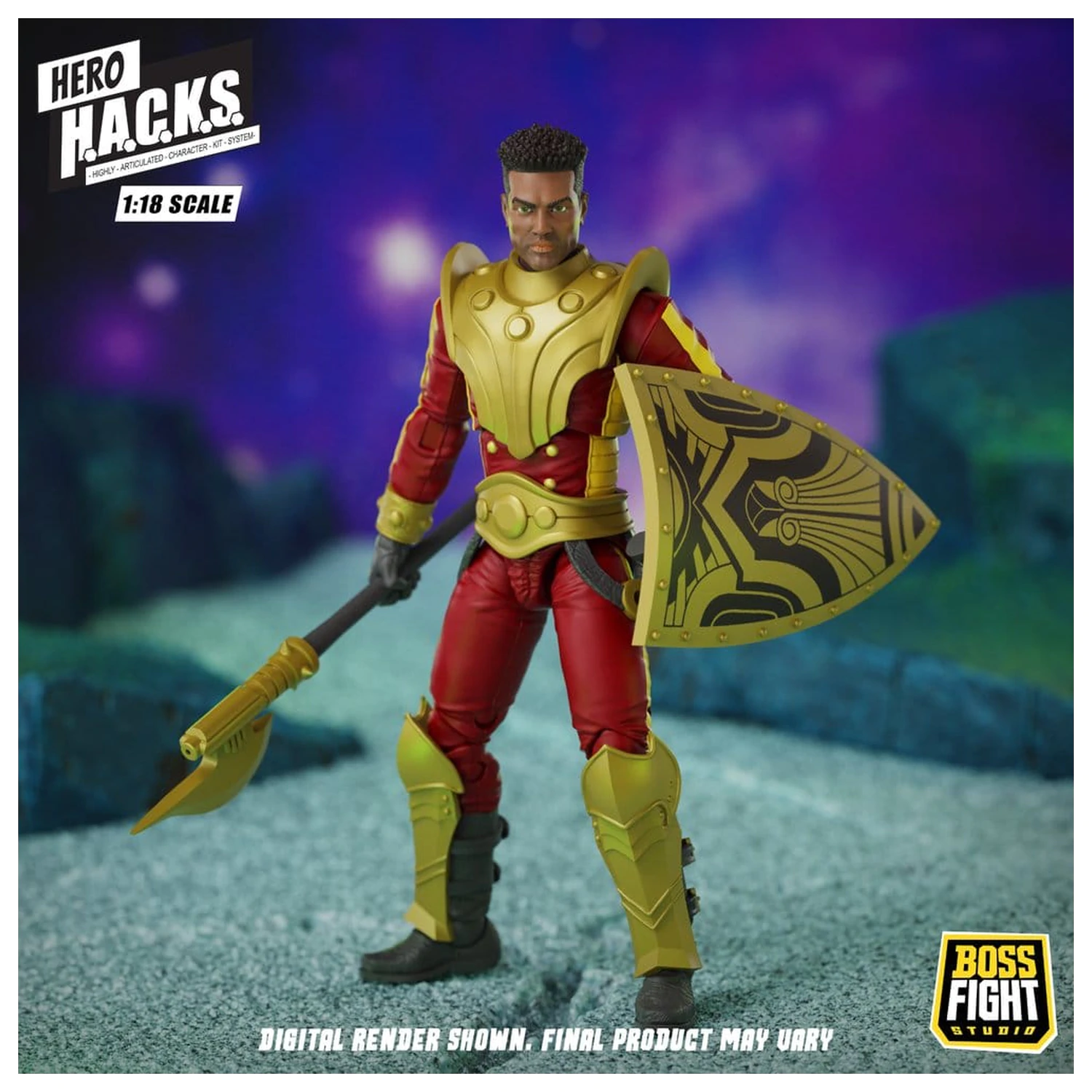 Hero H.A.C.K.S. figurina de actiune Core 1/18 Heroes and Villains Wave 1 Stellar Guard: Cosmic Defender of Accord poza produsului