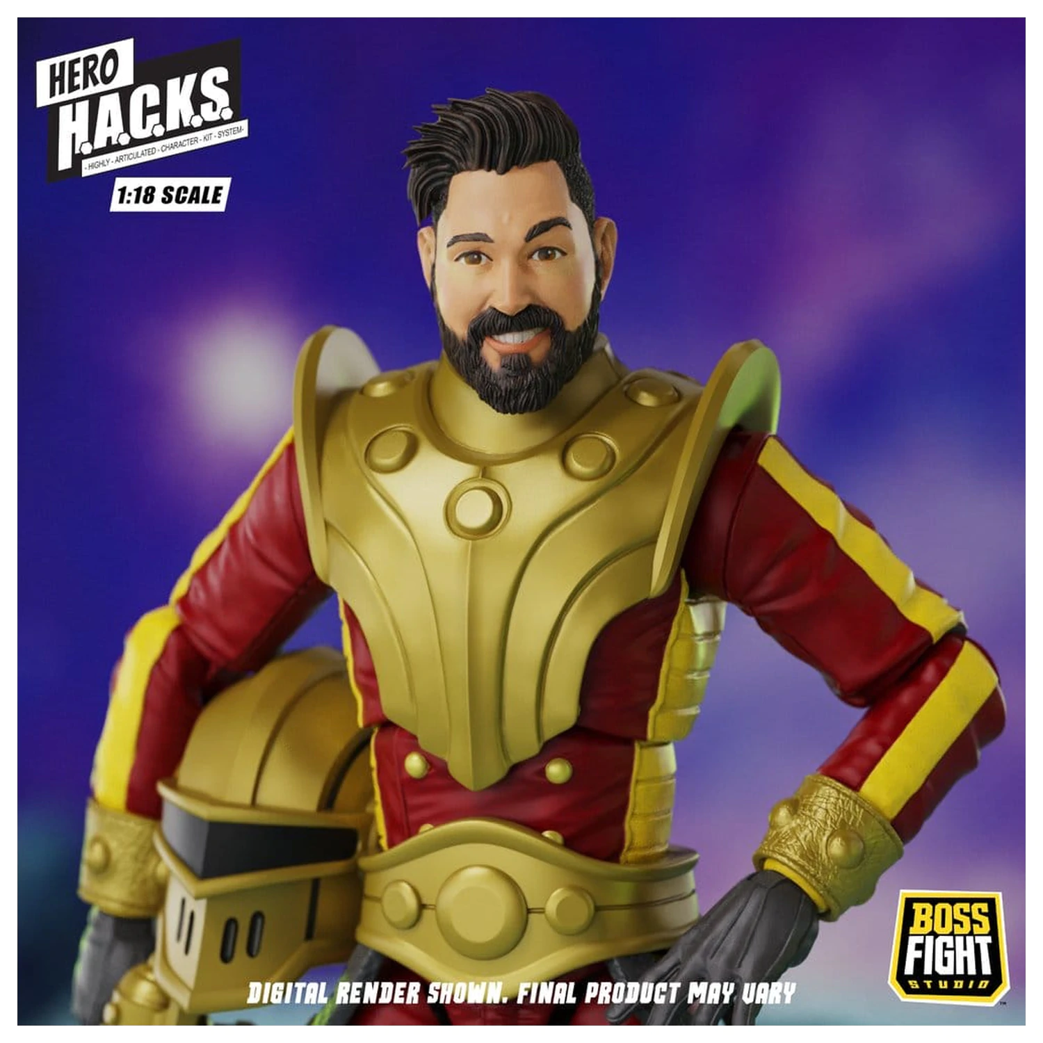 Hero H.A.C.K.S. figurina de actiune Core 1/18 Heroes and Villains Wave 1 Stellar Guard: Cosmic Defender of Accord poza produsului