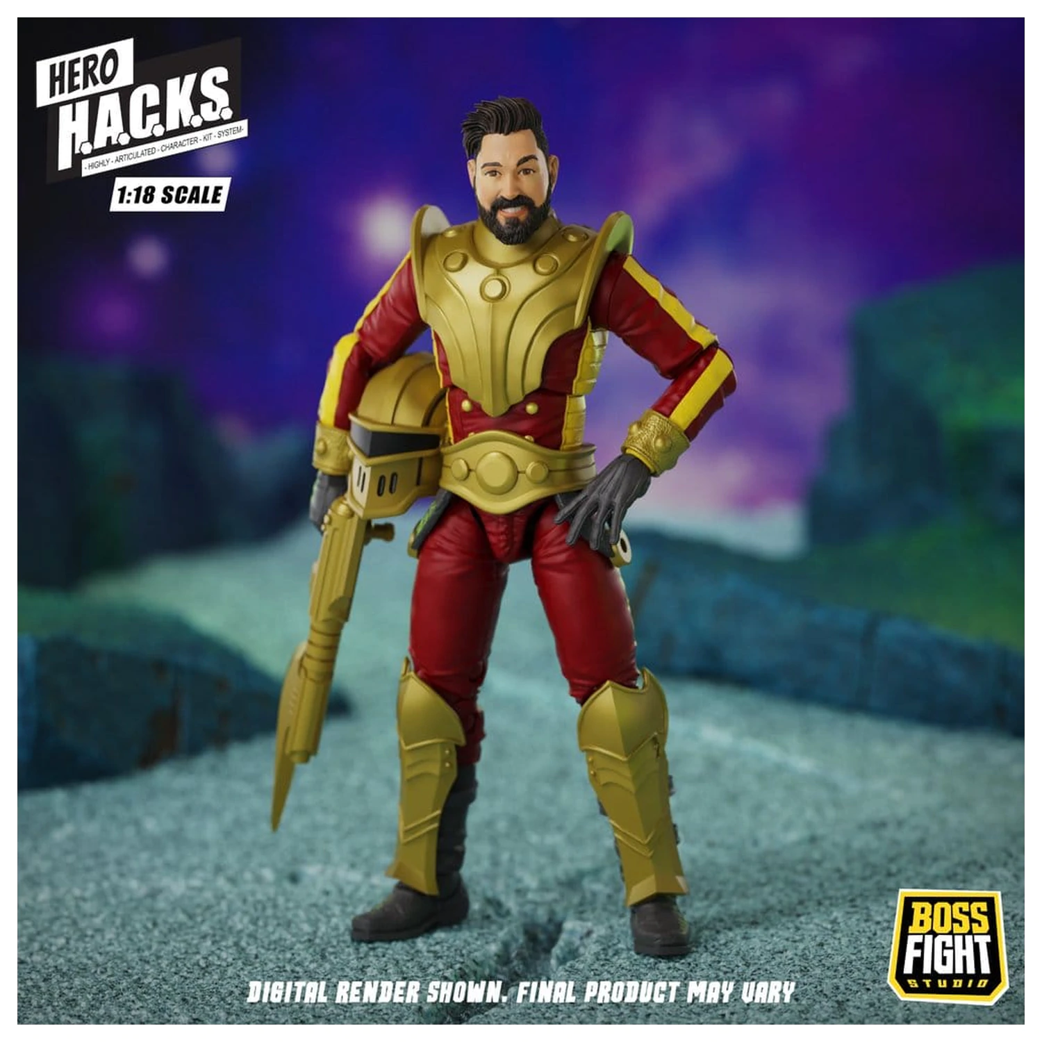 Hero H.A.C.K.S. figurina de actiune Core 1/18 Heroes and Villains Wave 1 Stellar Guard: Cosmic Defender of Accord poza produsului