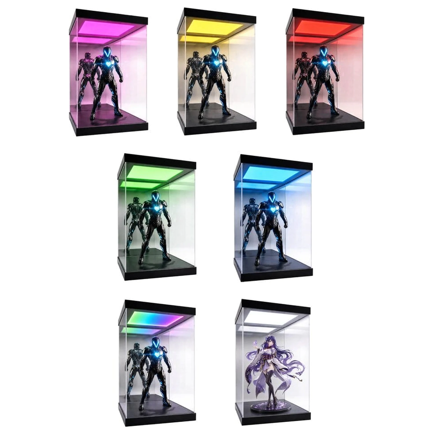 Hero Stage Shine and Slide Acrylic 1/6 Vitrina pentru figurine poza produsului