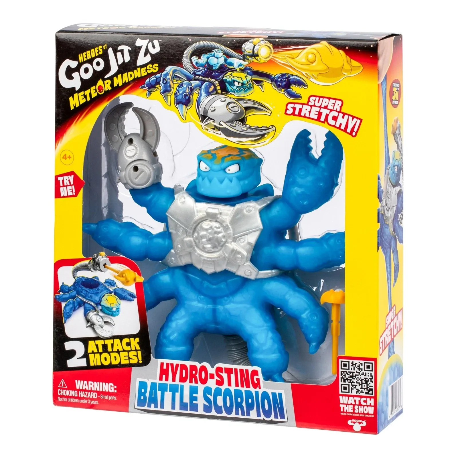 Figurină extensibilă Heroes of Goo Jit Zu Meteor Madness Battle Scorpion Hydro Sting 22 cm poza produsului