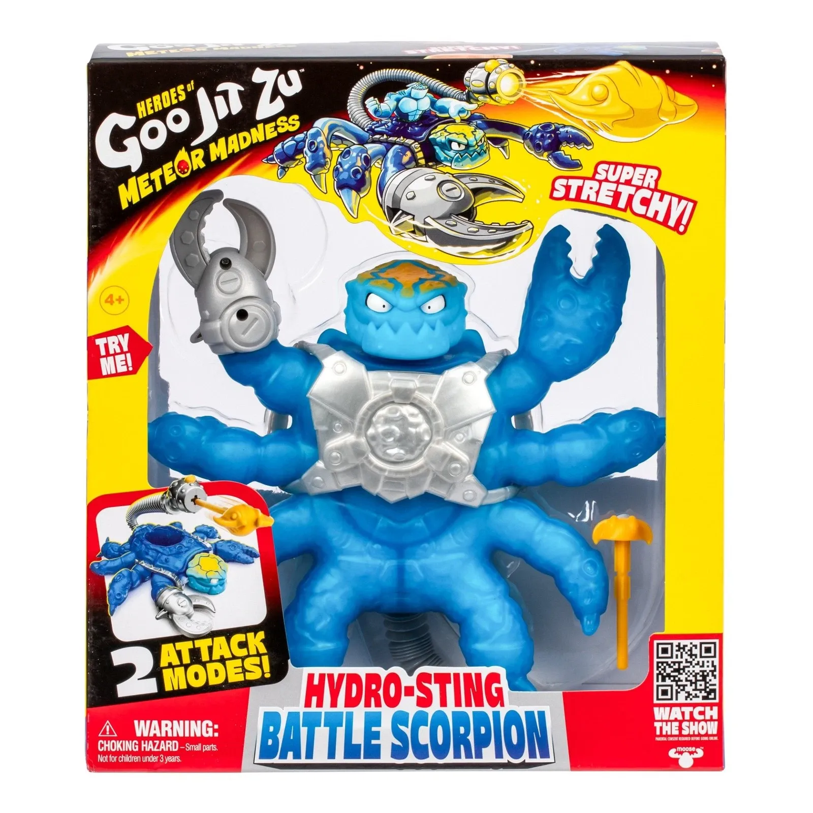 Figurină extensibilă Heroes of Goo Jit Zu Meteor Madness Battle Scorpion Hydro Sting 22 cm poza produsului