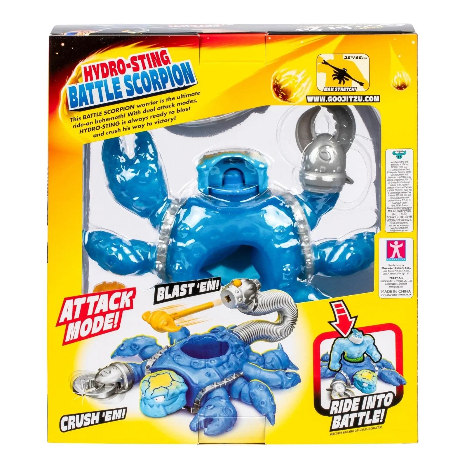 Figurină extensibilă Heroes of Goo Jit Zu Meteor Madness Battle Scorpion Hydro Sting 22 cm poza produsului