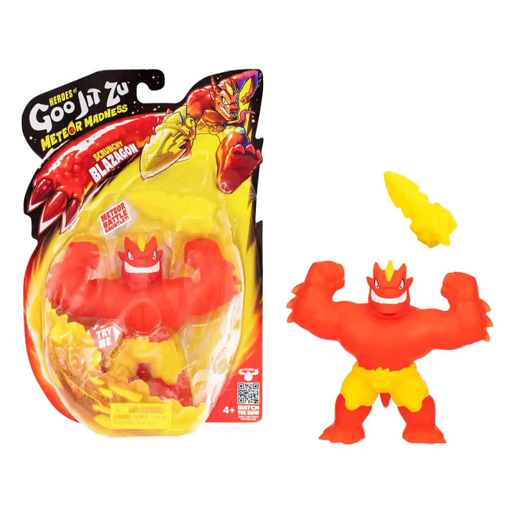 Figurină extensibilă Heroes of Goo Jit Zu Meteor Madness Blazagon 13 cm poza produsului