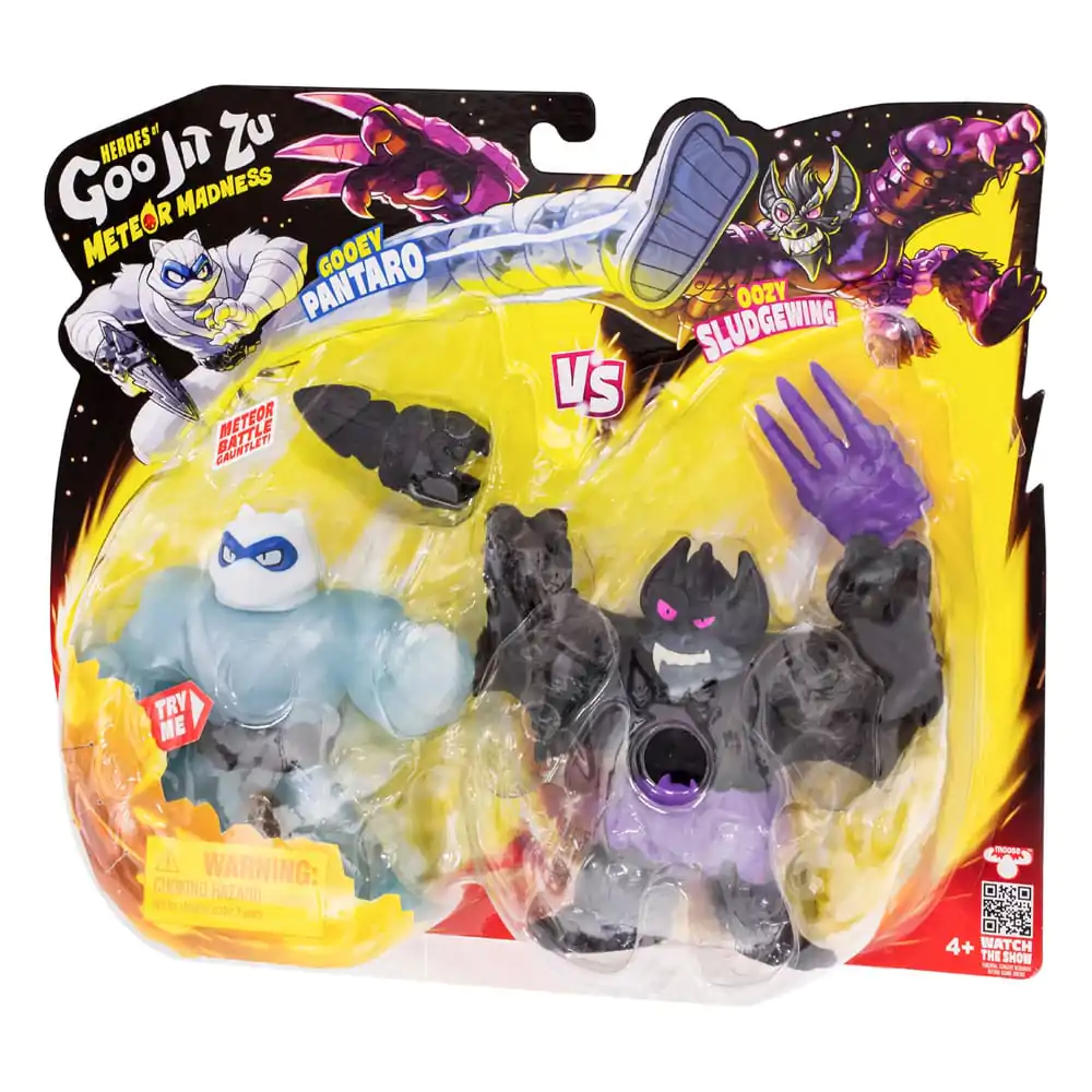 Heroes of Goo Jit Zu Meteor Madness Figurine elastice Set de 2 Pantaro vs. Sludgewing 12 cm poza produsului