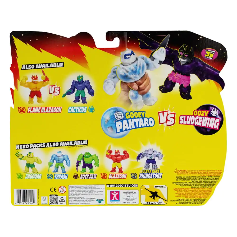 Heroes of Goo Jit Zu Meteor Madness Figurine elastice Set de 2 Pantaro vs. Sludgewing 12 cm poza produsului