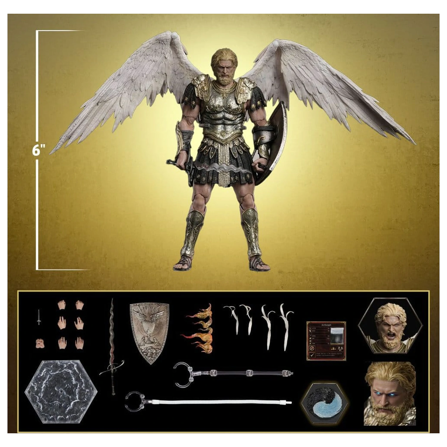 Heroes of Might and Magic III Figurina de actiune 1/12 Archangel (Deluxe Version) 15 cm poza produsului