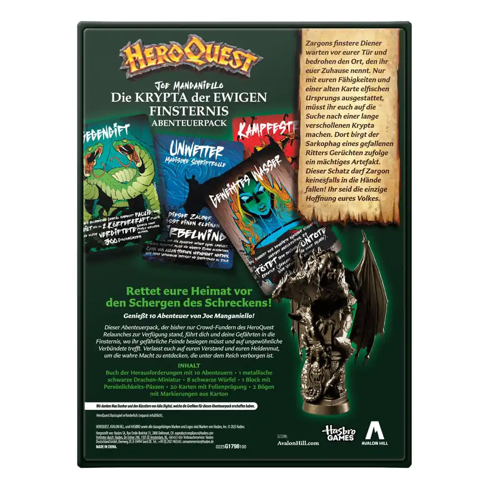 HeroQuest Board Game Expansion Die Krypta der ewigen Finsternis Pachet Quest *German Version* poza produsului