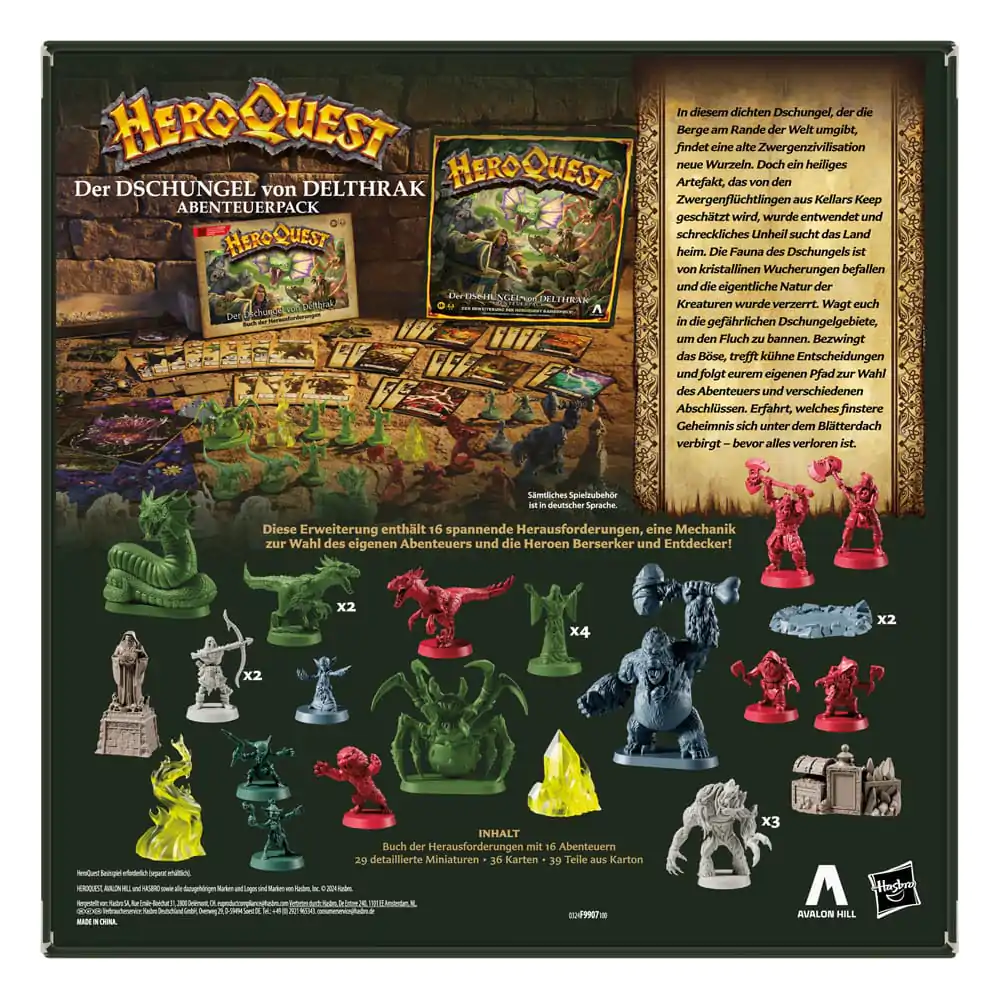 HeroQuest Joc de Societate Expansion Der Dschungel von Delthrak Quest Pack *German Version* poza produsului