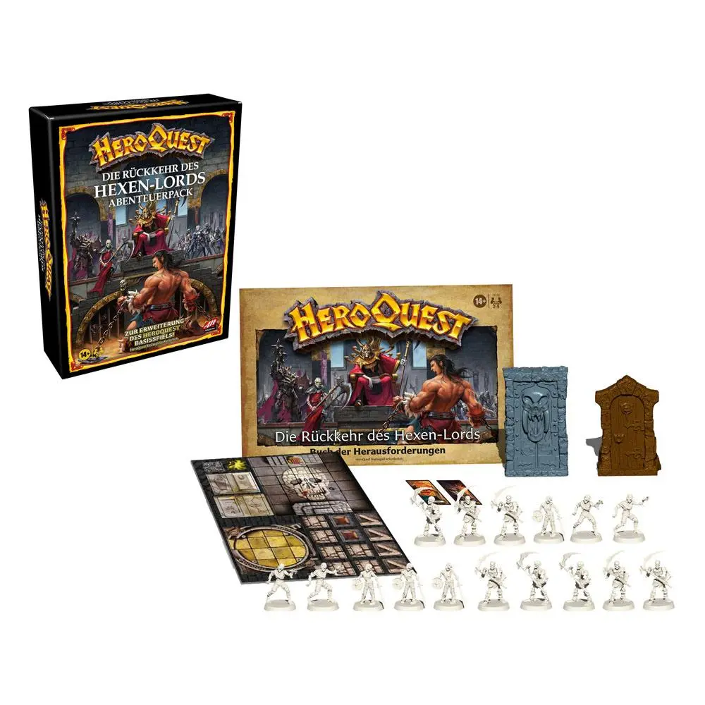HeroQuest Board Game Expansion HeroQuest Die Ruckkehr des Hexen-Lords Quest Pack germana poza produsului