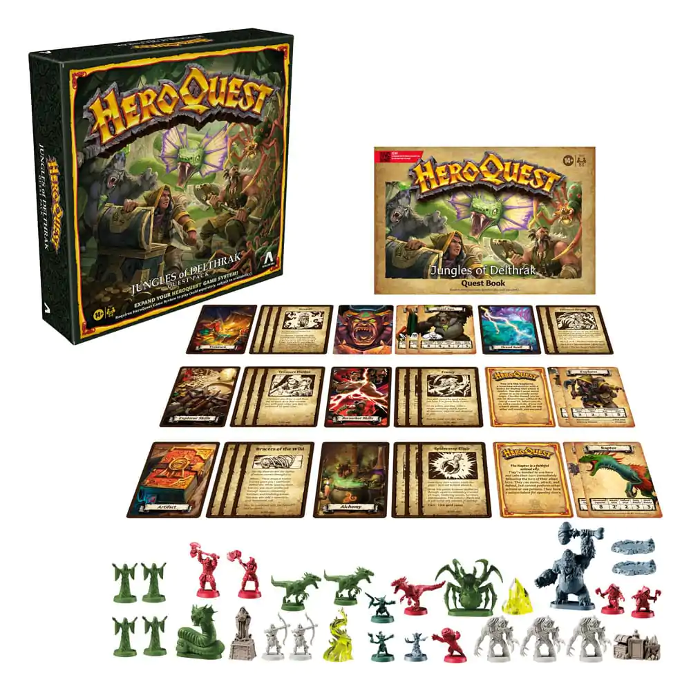 HeroQuest Board Game Expansion Jungles of Delthrak Quest Pack Versiunea în engleză poza produsului